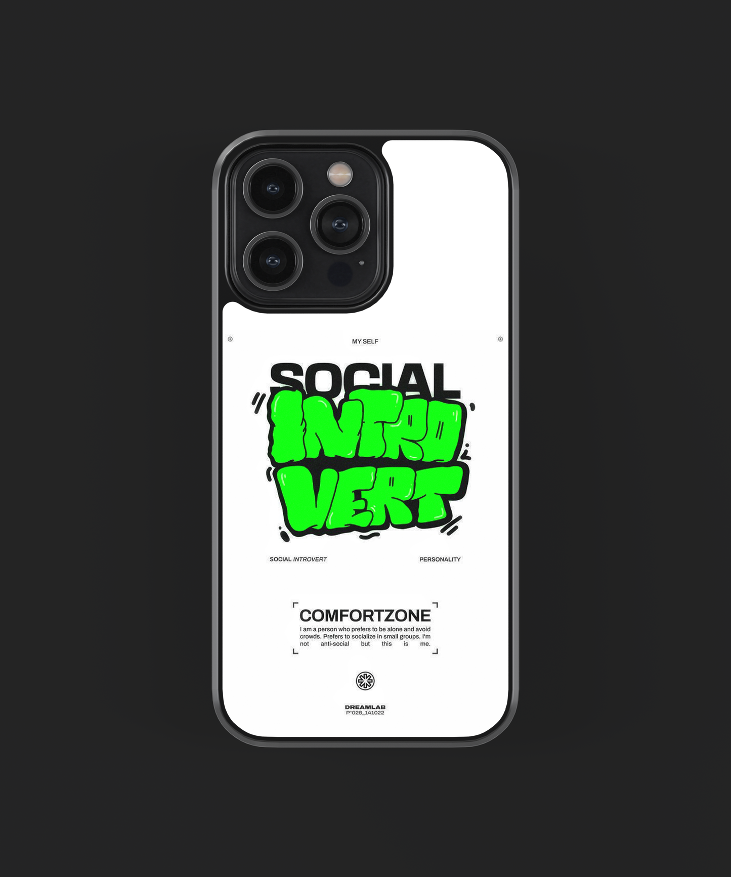 Social Introvert |Phone Cover | Glass Case