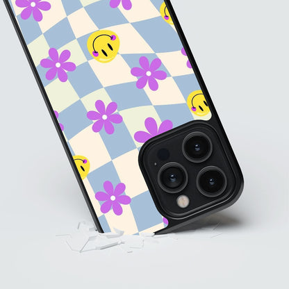 Aesthetic Smiley Glass Phone Case