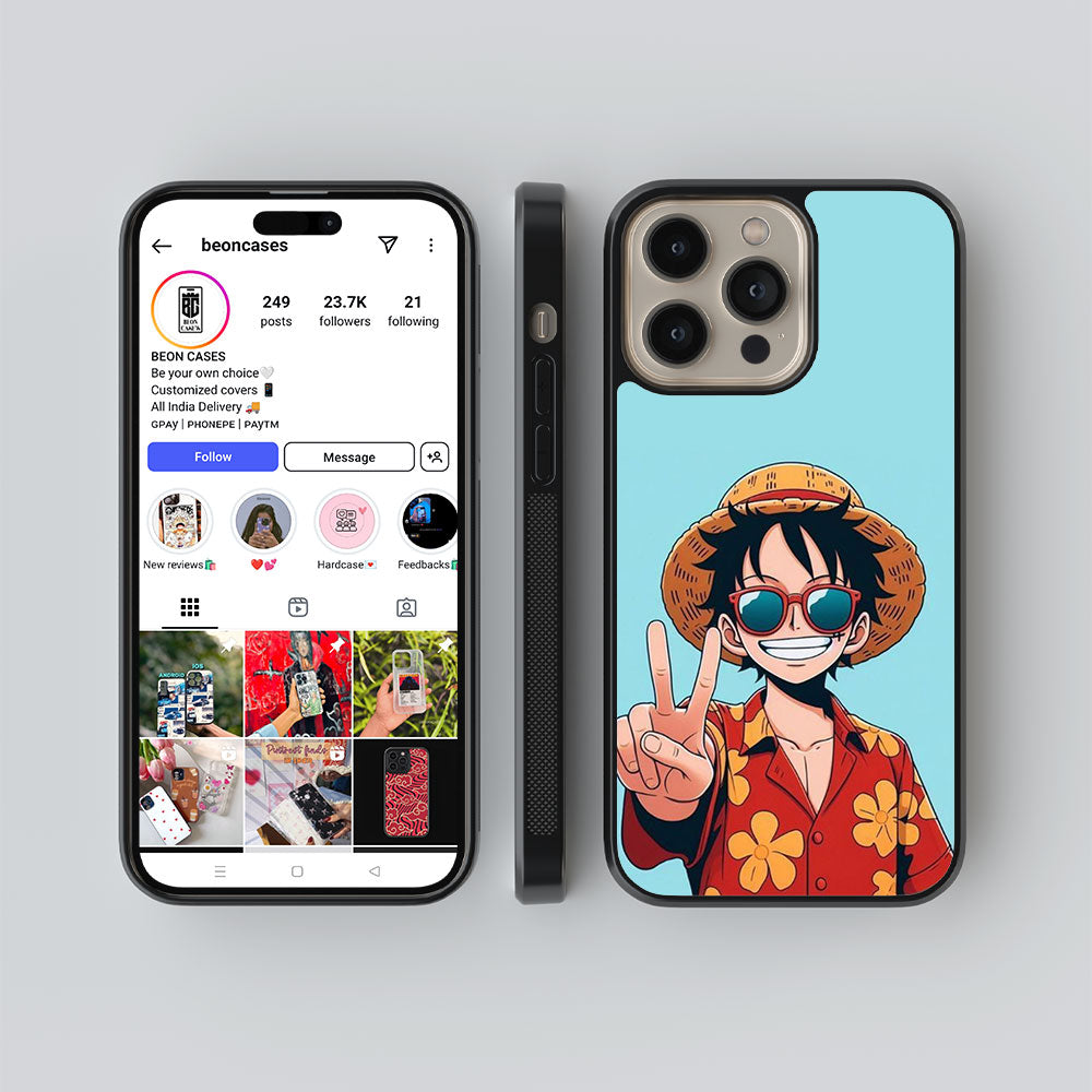 Cool Anime Glass Phone Case