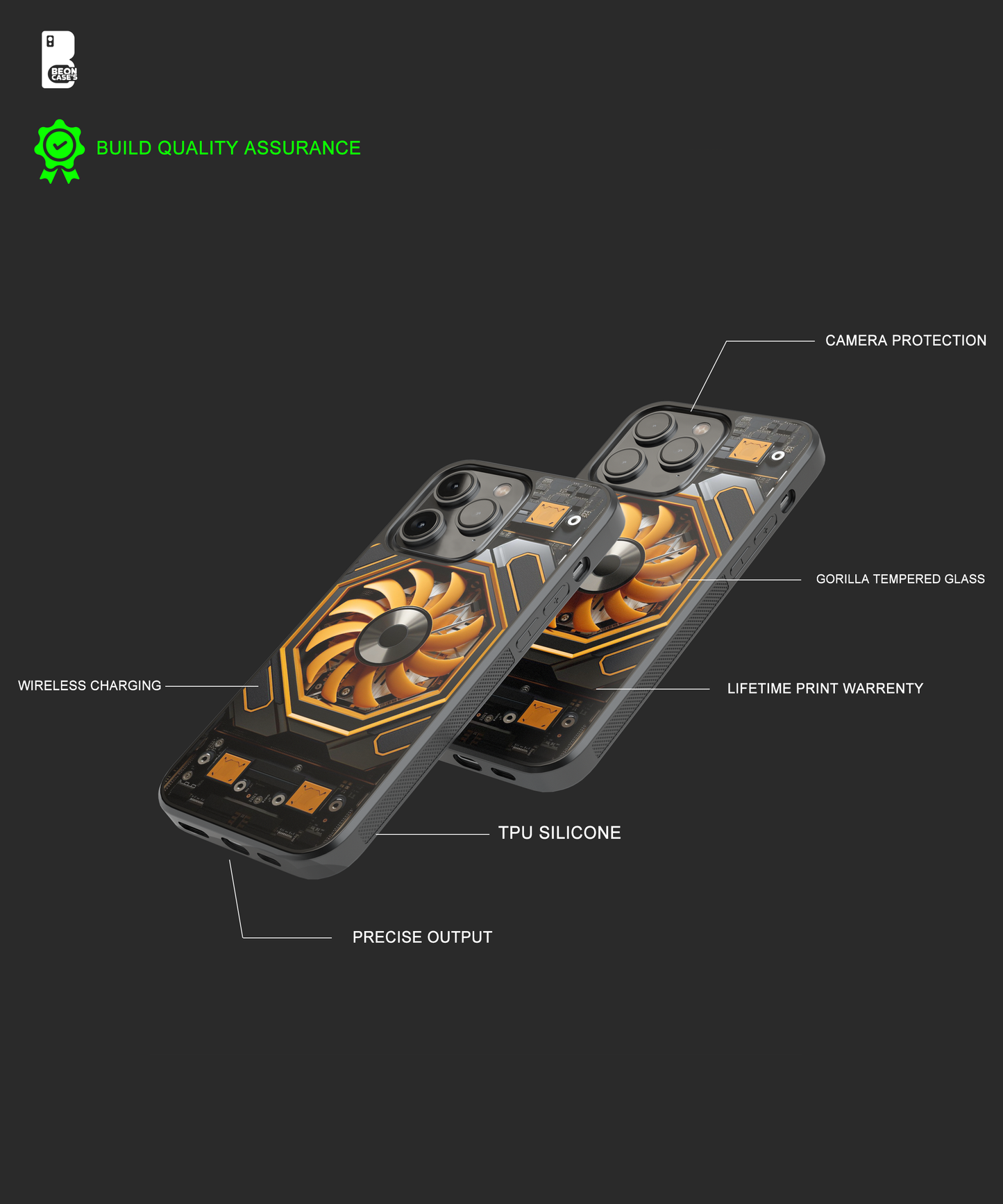 GPU circuit phone case